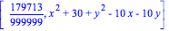 [179713/999999, x^2+30+y^2-10*x-10*y]